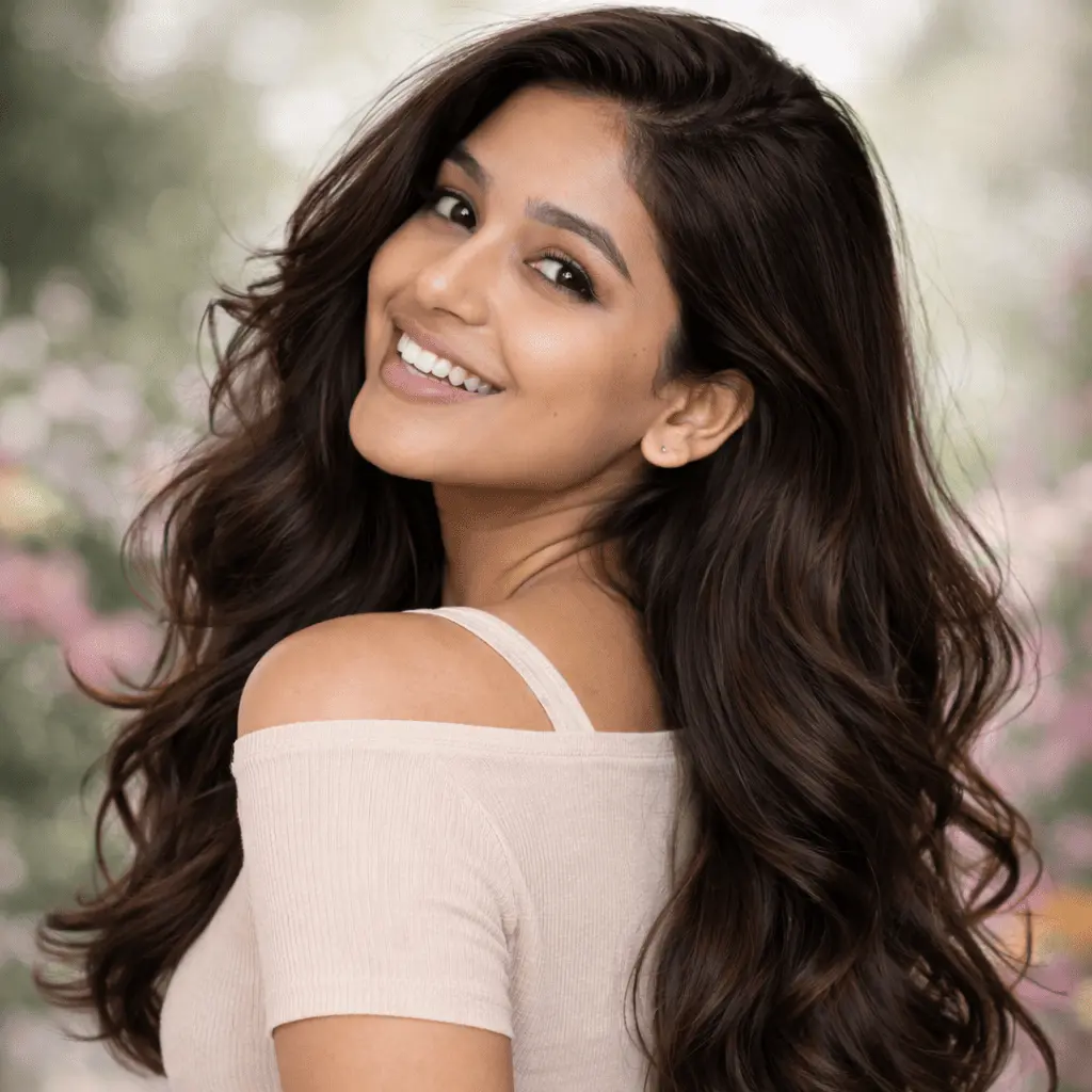 Vigoraahi Herbal Adikeshakanthi Hair Oil Hair Smoth and Shiny Result Image